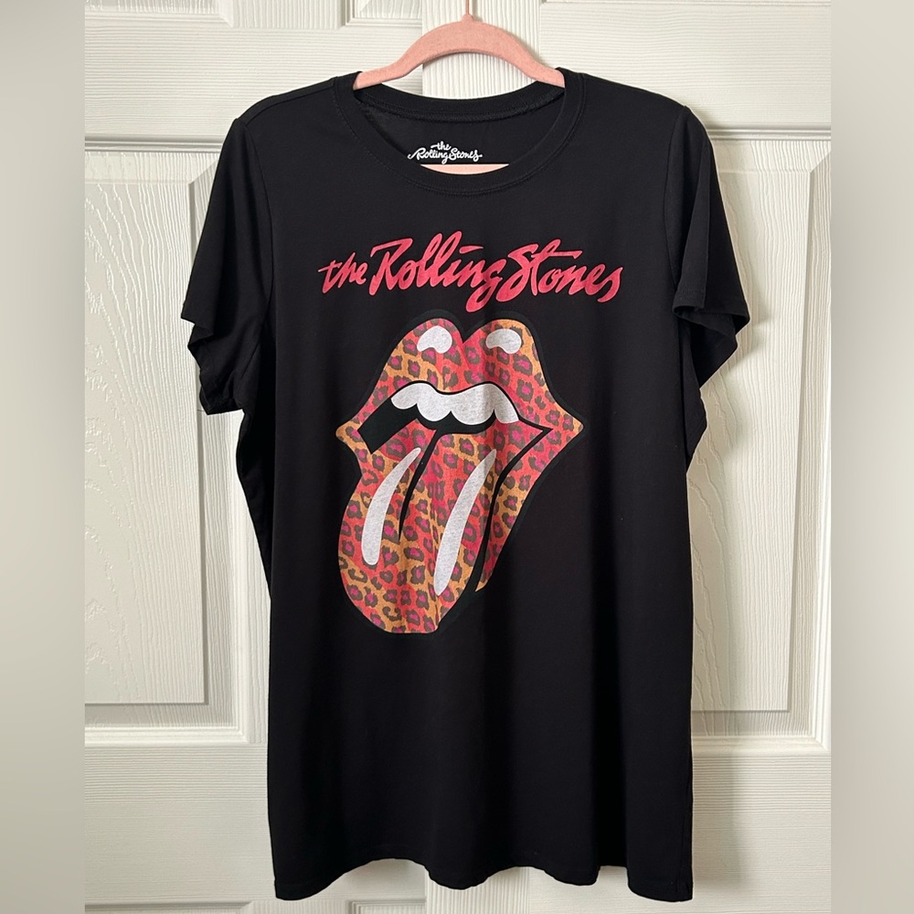 The Rolling Stones lips with tongue sticking out tee shirt 2x